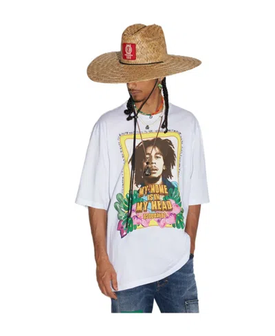 Dsquared2 Graphic-print Short-sleeved T-shirt In White