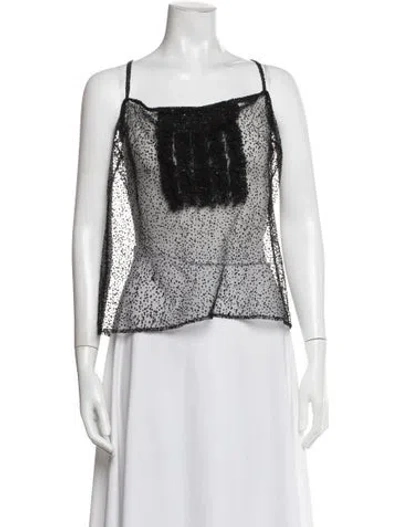 Pre-owned Dsquared2 Graphic Print Square Neckline Top In Multi