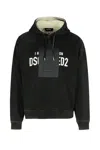Dsquared2 Graphic Print Sweatshirt With Hood In Black