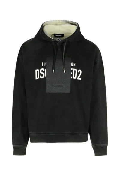 DSQUARED2 GRAPHIC PRINT SWEATSHIRT WITH HOOD
