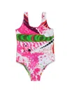 Dsquared2 Graphic-print Swimsuit In White