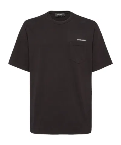 Dsquared2 Graphic-print T-shirt In Black
