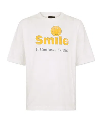 DSQUARED2 DSQUARED2 X SMILEY DYED DESTROYED LOOSE FIT T-SHIRT