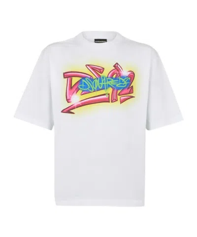 Dsquared2 Short-sleesleeved T-shirt In White