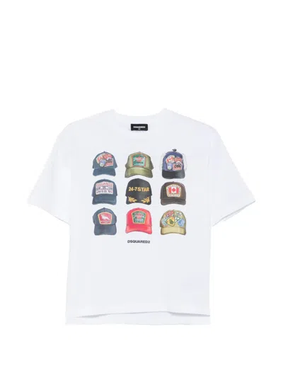 Dsquared2 Kids' Graphic-print T-shirt In White