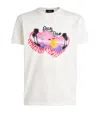 Dsquared2 Graphic Print T-shirt In White