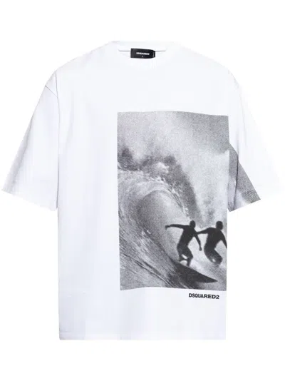 Dsquared2 Graphic-print T-shirt In White
