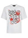 Dsquared2 Dsquared White Cotton Oversize T-shirt In White