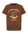 Dsquared2 Cotton T-shirt In Brown