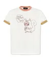 Dsquared2 Graphic Printed Crewneck T-shirt In White