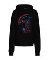 Dsquared2 Black Cotton Hoodie In Black