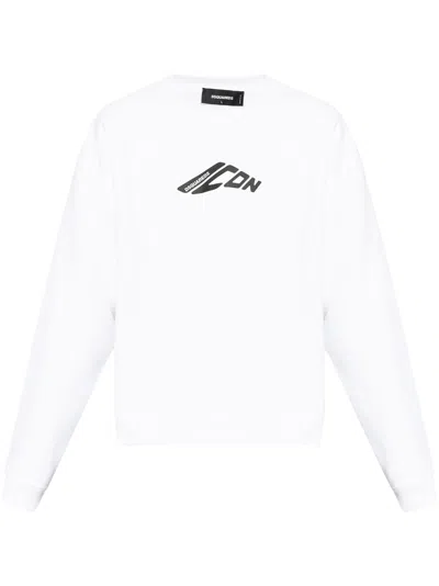 DSQUARED2 GRAPHIC-STAMP SWEATSHIRT