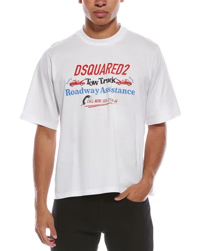 Dsquared2 Graphic T-shirt In White