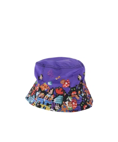 Dsquared2 Graphic-print Bucket Hat In Blue