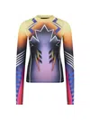 Dsquared2 Crew Neck Long-sleeved T-shirt In Animal Print