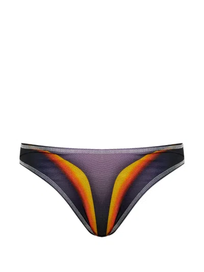 Dsquared2 Graphic-print Thongs In Purple
