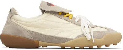 Dsquared2 Gray & Off-white Soccer Sneakers In Multi