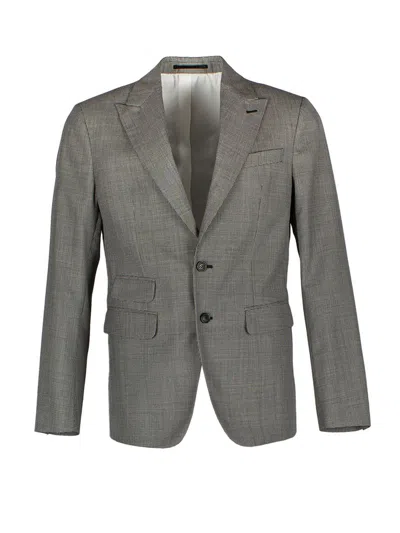 Dsquared2 Gray Houndstooth Single-breasted Suit For Men