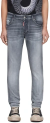 Dsquared2 Gray Skater Jeans In 900 Black