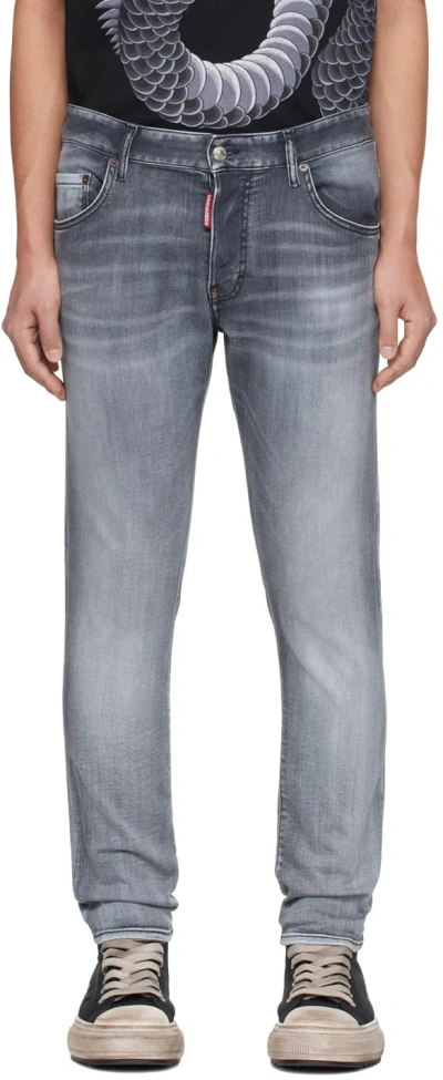 Dsquared2 Gray Skater Jeans In 900 Black