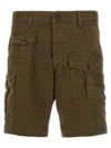 Dsquared2 Cargo Style Shorts Featuring Multiple Pockets In Green