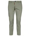 DSQUARED2 GREEN COTTON CHINO TROUSERS FOR MEN