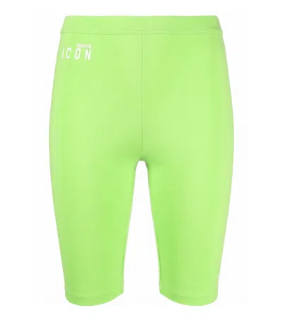 Dsquared2 Green Cotton Logo Activewear