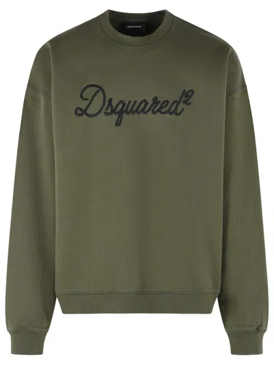 Dsquared2 Crew Neck Sweatshirt In Green