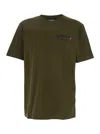 Dsquared2 Green Crew-neck T-shirt With Logo On The Front