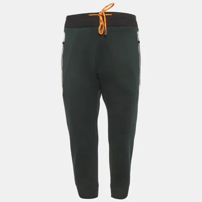 Pre-owned Dsquared2 Green Jersey Crop Joggers S