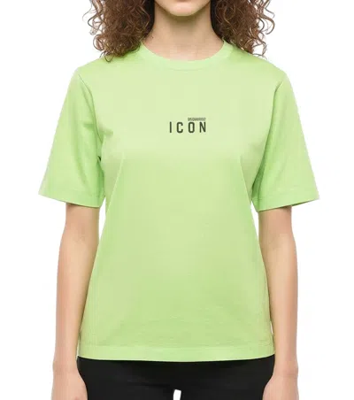 Dsquared2 Green Logo Crew Neck T-shirt