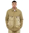 Dsquared2 Denim Utility Jacket With Quilted Lining In Green