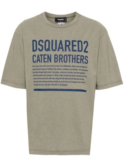Dsquared2 Logo-print T-shirt In Green