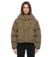 Dsquared2 Green Solid Hood Jacket In Green