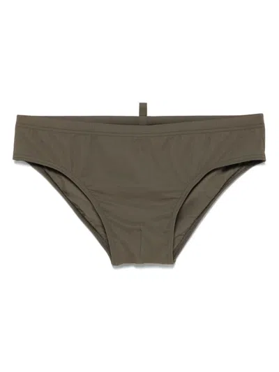 Dsquared2 Green Swimsuit With Black Logo
