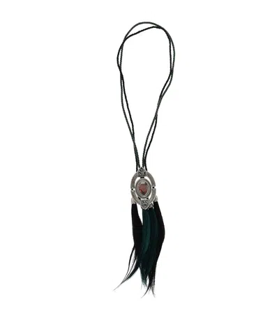 Dsquared2 Green Tassel Necklace In Multi