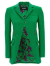 Dsquared2 Tulle Insert Blazer Jacket Blazer And Suits Green In Green