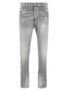 Dsquared2 Dsquared Grey Stretch Denim Skater Jeans In Gray