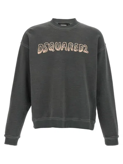 DSQUARED2 GREY BEST FADE SWEATSHIRT