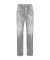 Dsquared2 Relaxed Fit Distressed Denim Jeans In Gray