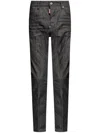Dsquared2 Logo-patch Cotton Jeans In Grey