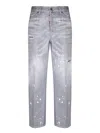 Dsquared2 Slim Fit Cotton Jeans In Grey