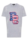 Dsquared2 Fitted Muscle T-shirt Featuring Graphic Print In Grey