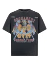 Dsquared2 Grey Cotton T-shirt In Grey