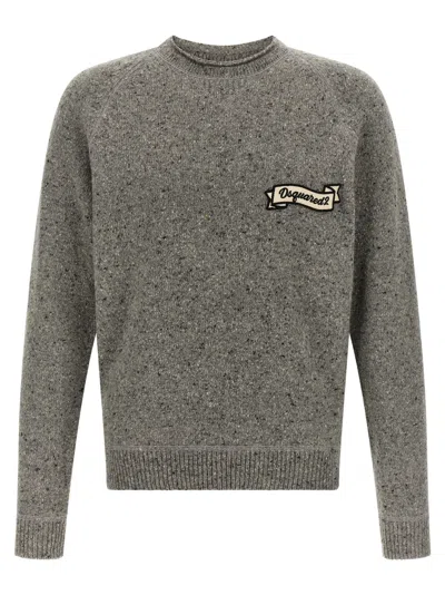Dsquared2 Grey Crew Neck Sweater
