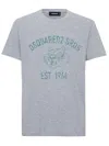 Dsquared2 Logo Bros Print T-shirt In Grey