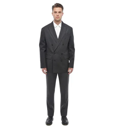 Dsquared2 Grey Double Breasted Suit In Gray