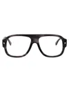 Dsquared2 Grey Horn Acetate Glasses In Black