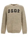 Dsquared2 Logo Sweater Sweater, Cardigans Gray In Grey