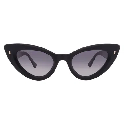 Dsquared2 Grey Shaded Cat Eye Ladies Sunglasses D2 0092/s 0807/9o 51 In White